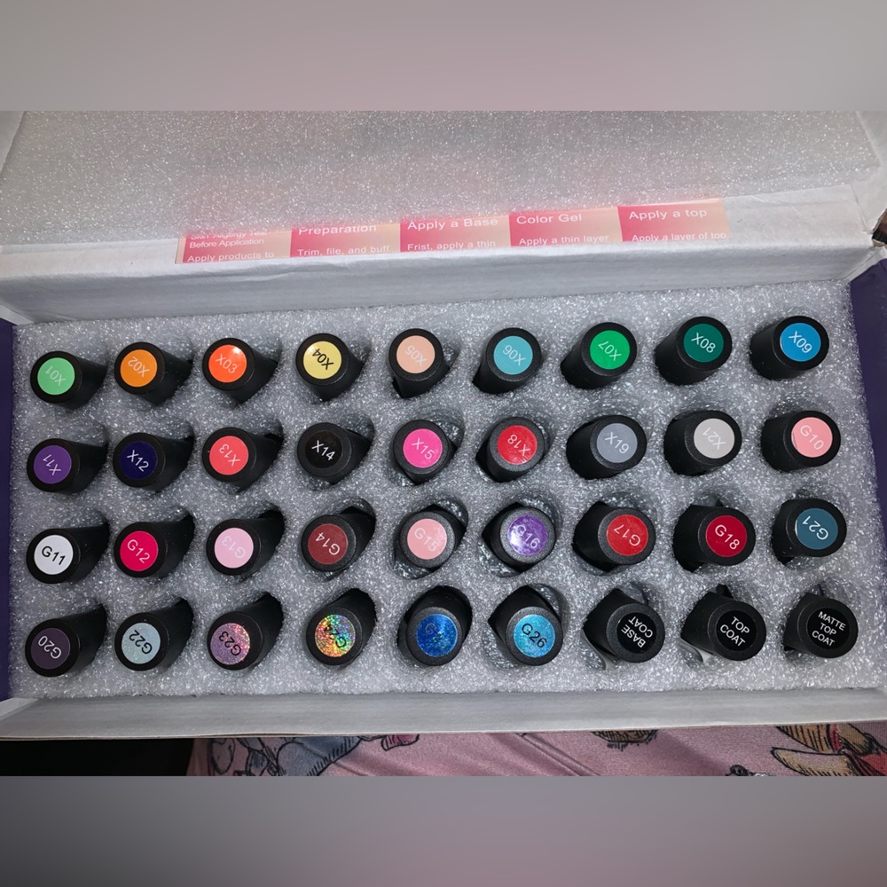 JEWHITENY 36PCS Gel Nail Polish Kit